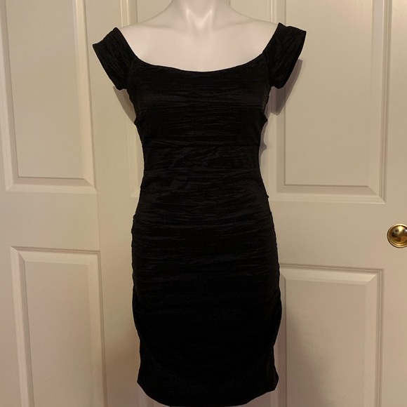 3/$30 Gathered Little Black Dress - Picture 1 of 8